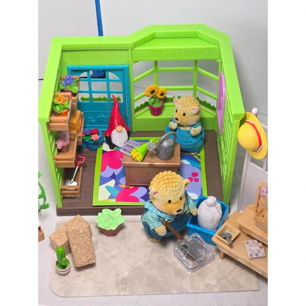 Li'l Woodzeez-Li'l Petals Flower Shop Playset Accessories Critters Sheeps Set